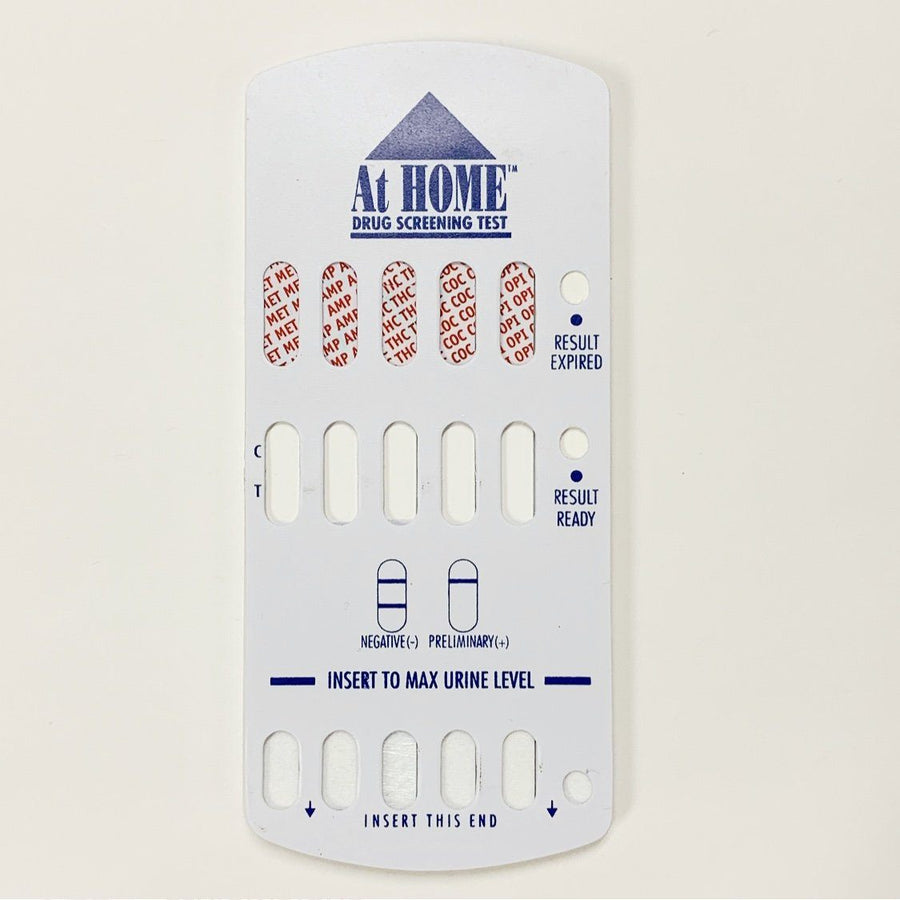 10 Panel AtHOME Dip Card - 9308T/9298T - AMP, BAR, BZD, COC-300, MET-500, MTD, OPI-300, OXY, PCP, THC Phamatech